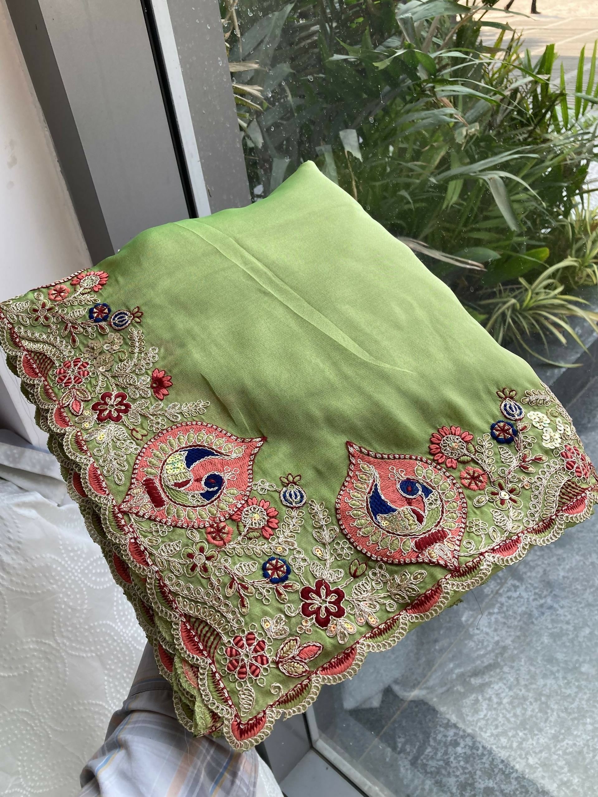 Teeya Creation New Trendy Party Wear Soft Silk Saree-Light_Green