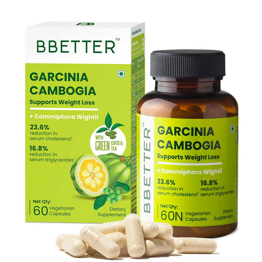 BBETTER Garcinia Cambogia Capsules With Green Coffee Green Tea Extract - Grab2buy
