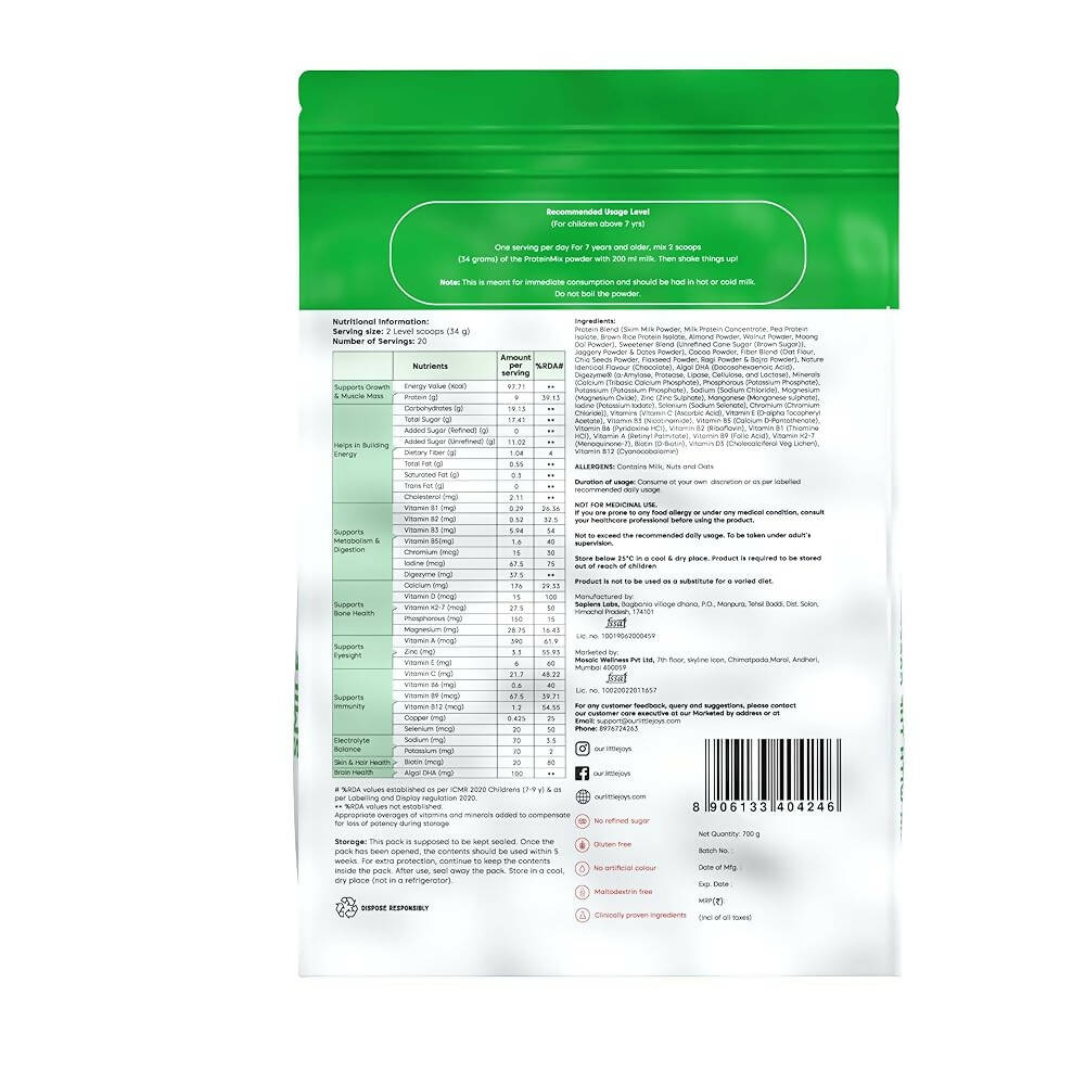 Little Joys Nutrimix Nutrition Powder for Kids (7-12 Yr) 
