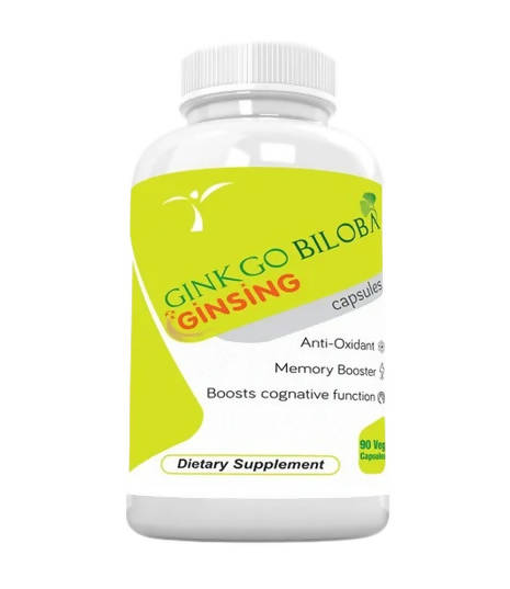 Ramini Bio Nutrition Ginkgo Biloba With Ginseng 500mg Veg Capsules - Grab2buy