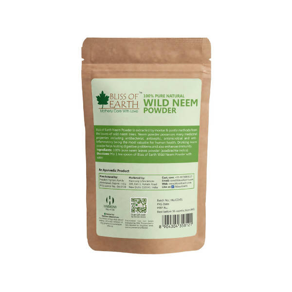 Bliss of Earth 100% Pure Natural Wild Neem Powder 