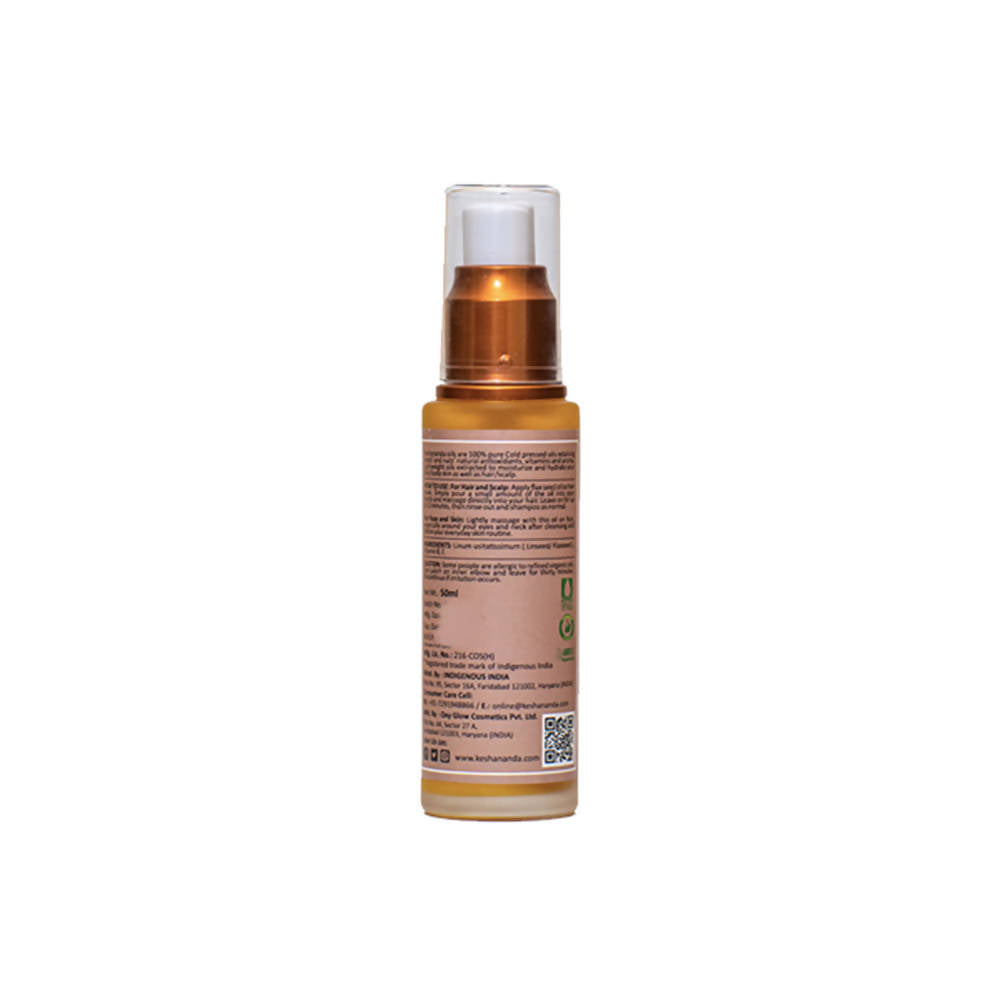 Keshananda Solarized Herbal Blend - Flax Seed Oil Cold Pressed