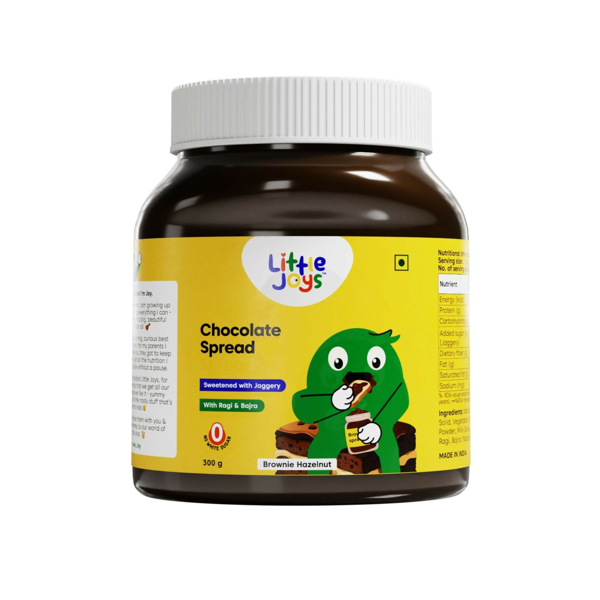 Little Joys Chocolate Spread for Kids With Hazelnut, Cocoa, Ragi & Bajra 