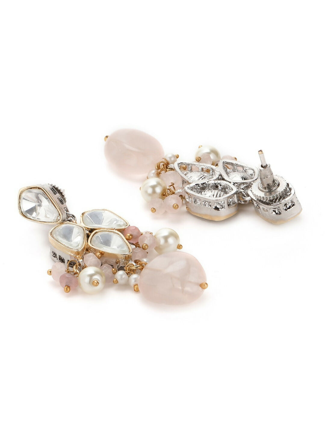 Blush Pink Kundan Choker with Earrings- Ruby Raang  Grab2Buy Ruby Raang Grab2Buy