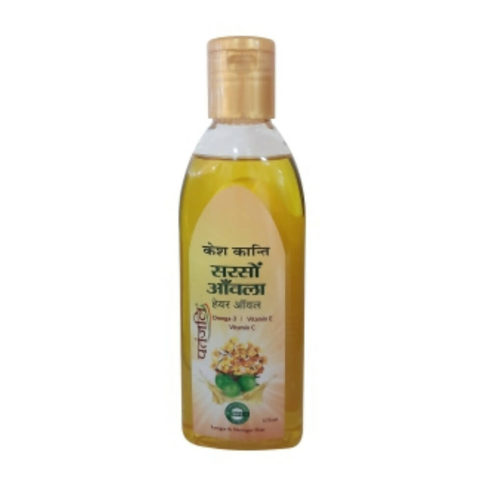 Patanjali Kesh Kanti Sarson Amla Hair Oil | Mustard & Amla Ayurvedic Oil for Hair Growth & Strength 