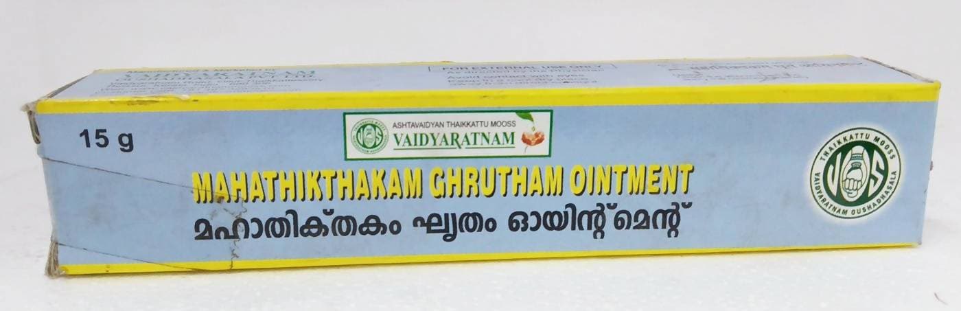 Vaidyaratnam Mahathikthakam Ghrutham Ointment 