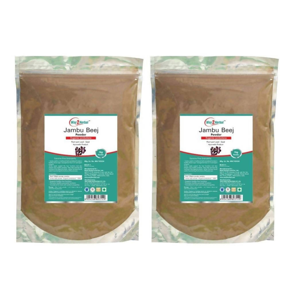 Way2herbal Organic Jambu Beej Powder 