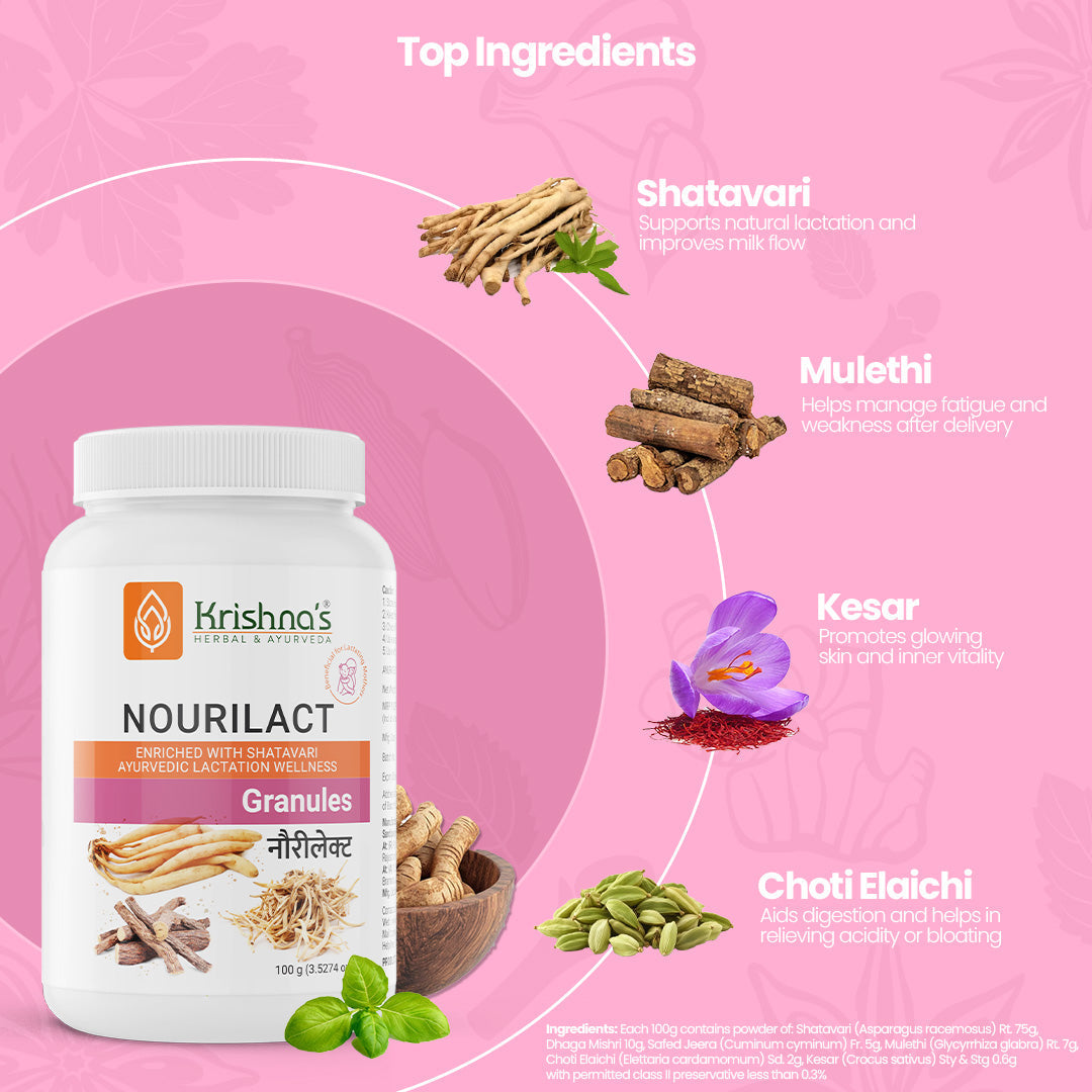 Krishna'S Herbal & Ayurveda Nourilact Granules 