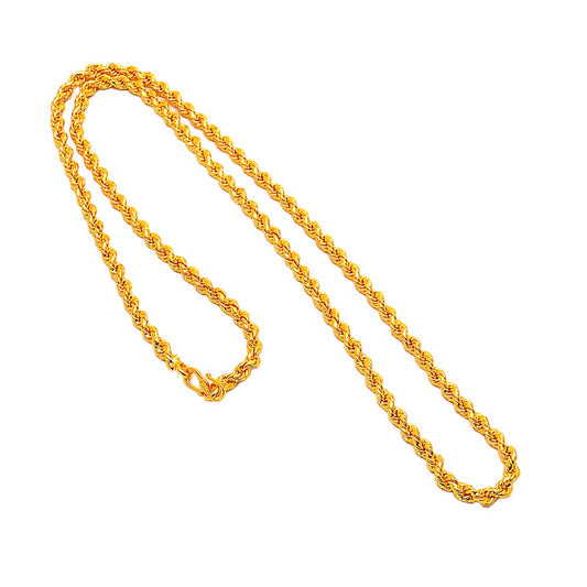 Gold-Polished Alloy Designer Light Weight Chain - The Pari | Swadesiicart