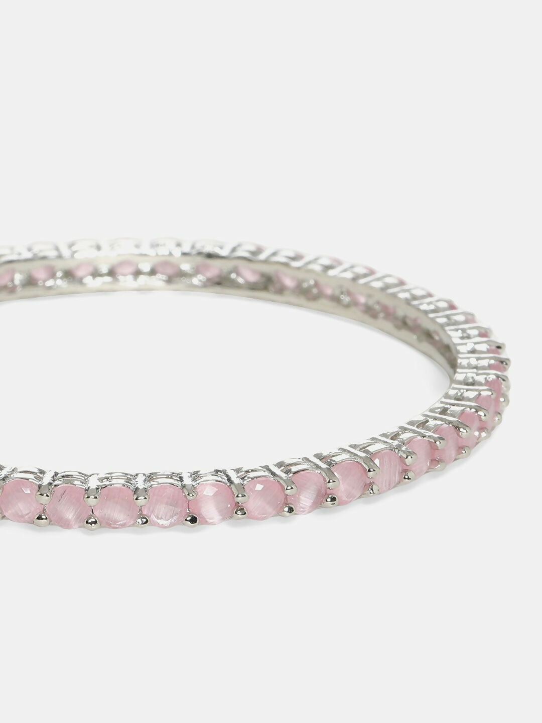 Pink Stone Bangle- Ruby Raang 