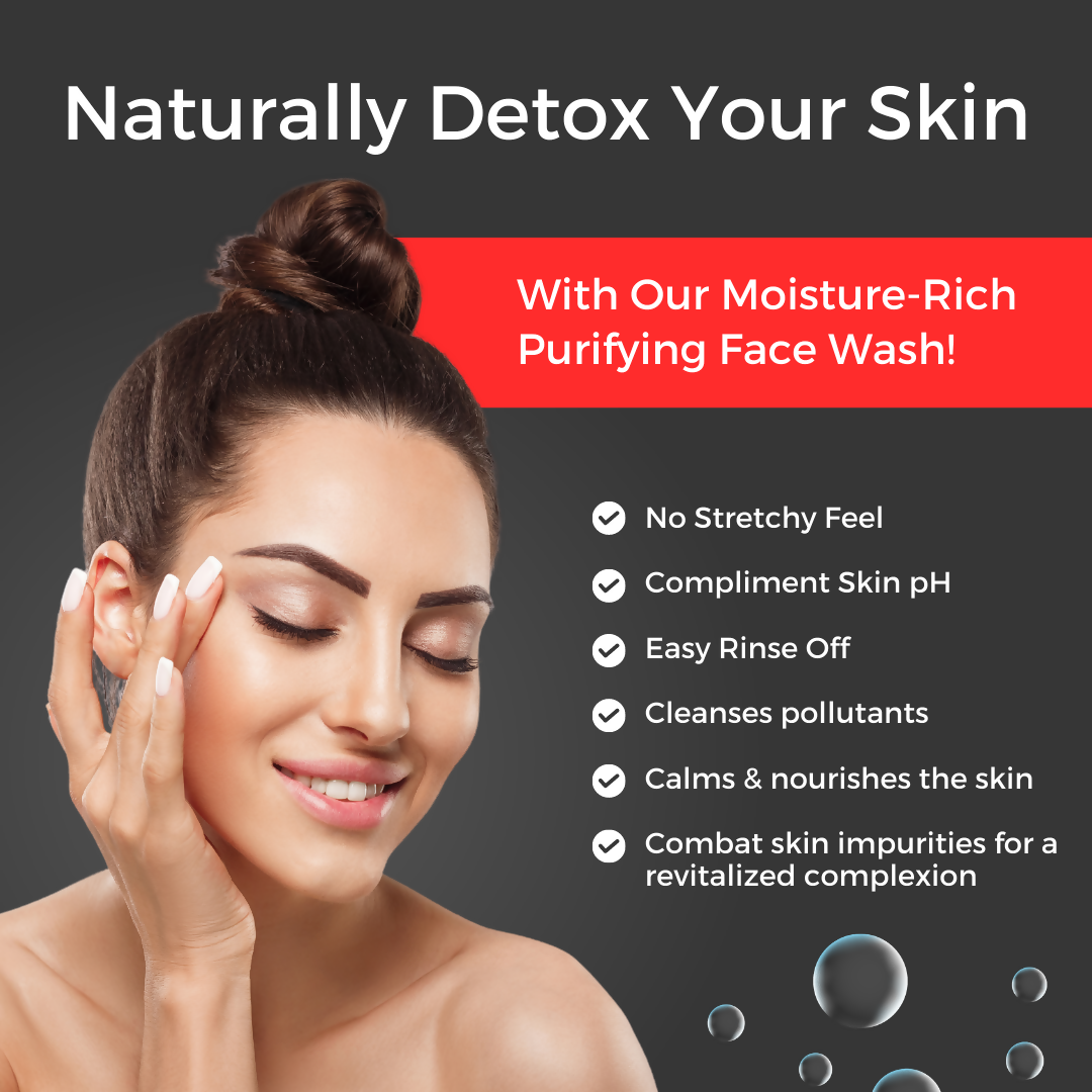 Prisa Organics Activated Charcoal Purifying Face Wash - Grab2buy