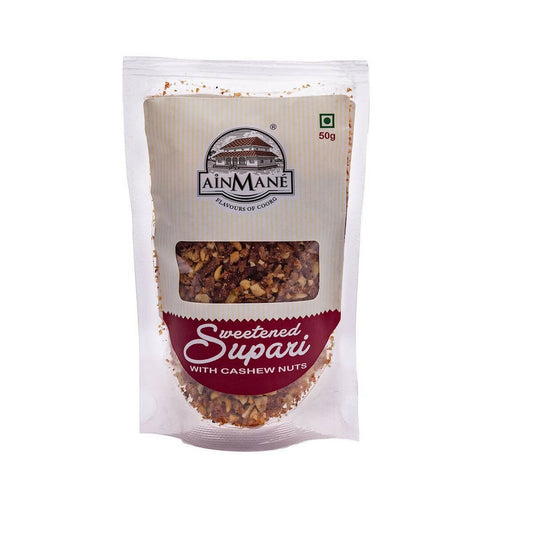 Ainmane Sweetened Supari With Cashew Nuts - Grab2buy