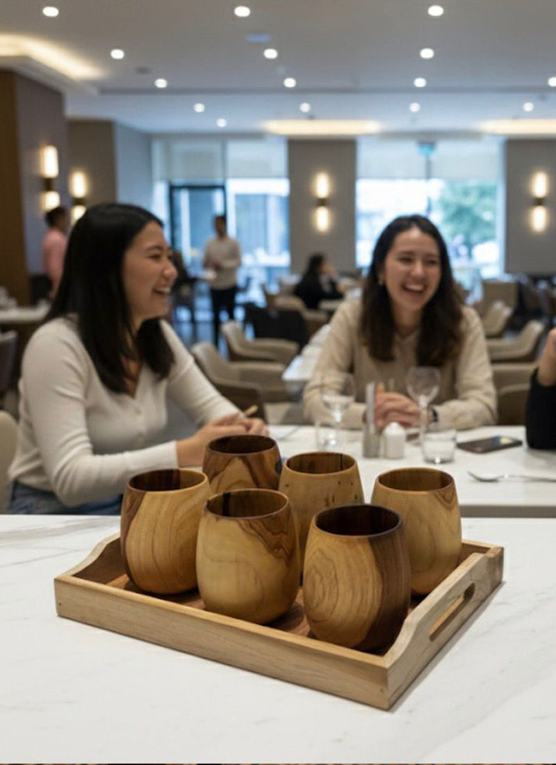 Wood estate Original Wooden Bourbon Drinking Water Glass Gifts  Grab2Buy Prazu Fashion Grab2Buy