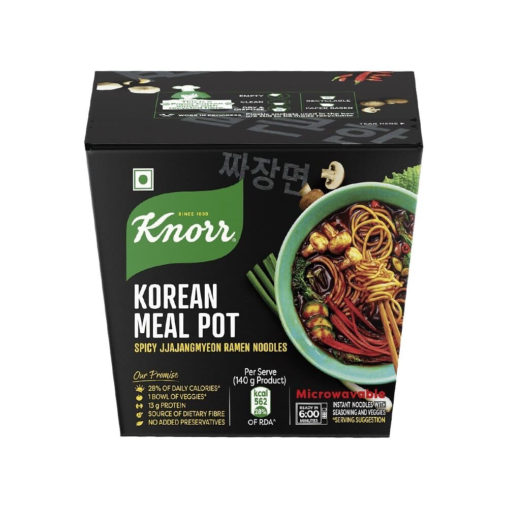 Knorr Korean Meal Pot Spicy Jjajangmyeon Ramen Noodles - Grab2buy