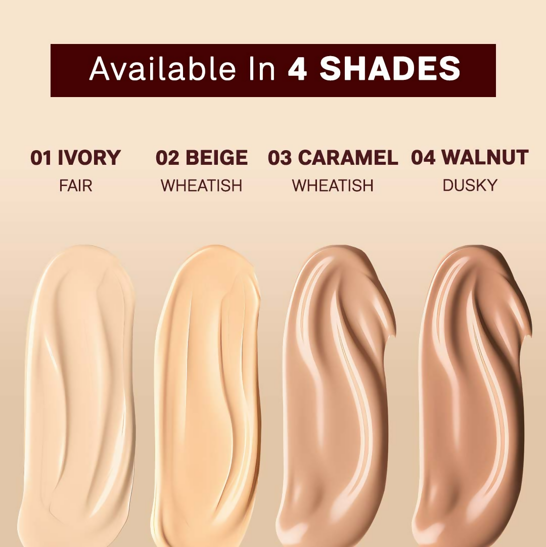 Flicka Cosmetics Tomato Moisturizing Lightweight & Long Lasting Liquid Foundation Walnut 04