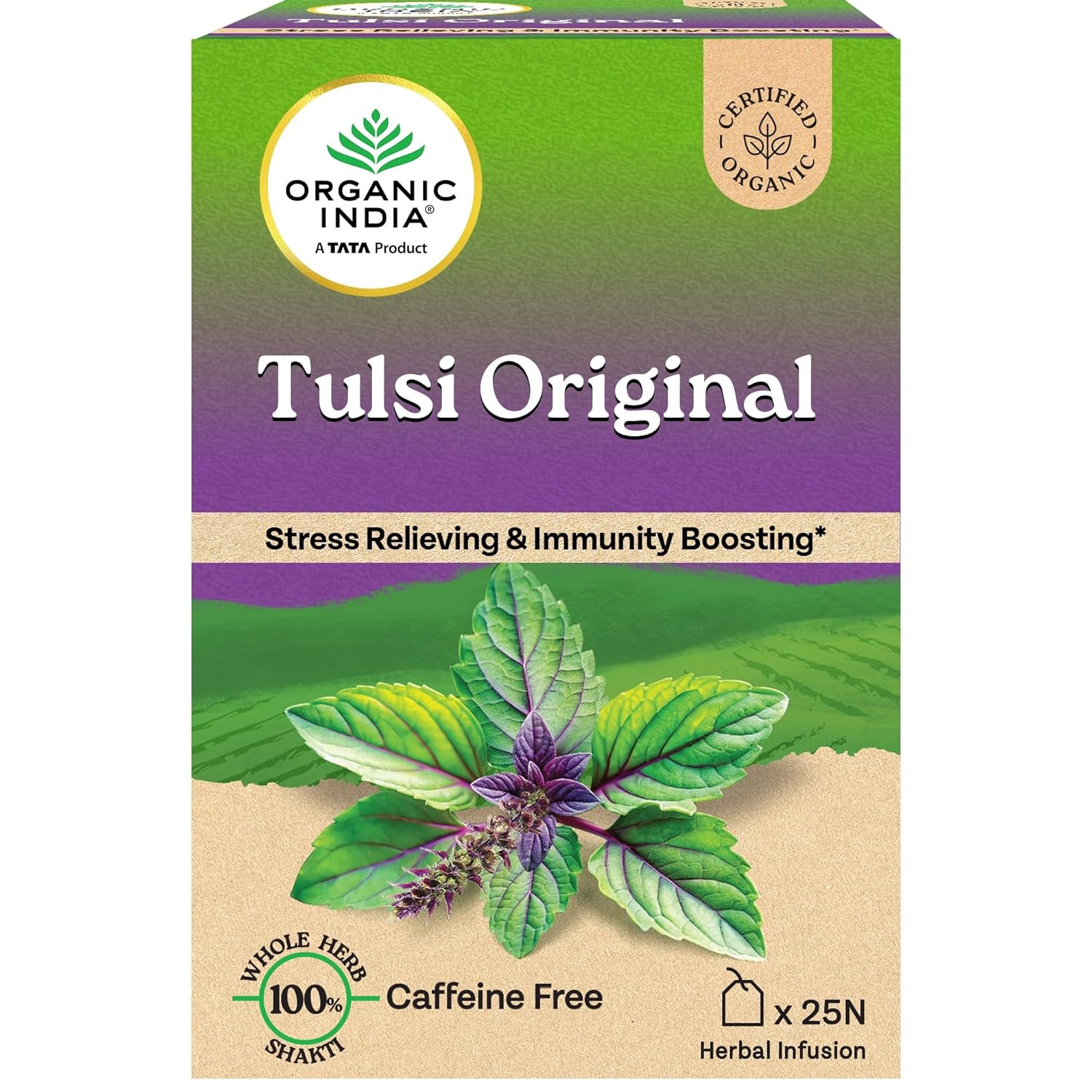 Organic India Tulsi Original 25 Tea Bags 