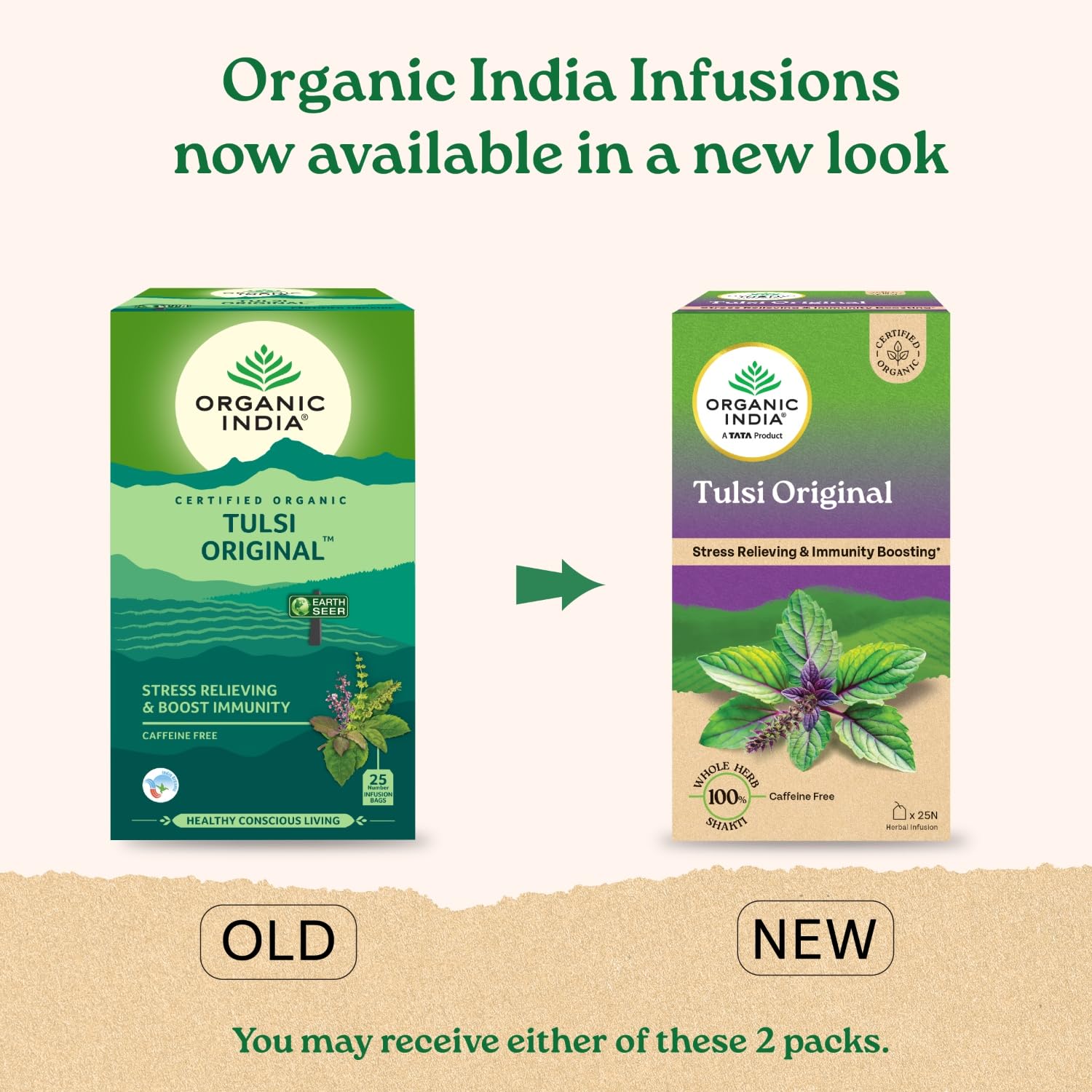Organic India Tulsi Original 25 Tea Bags 
