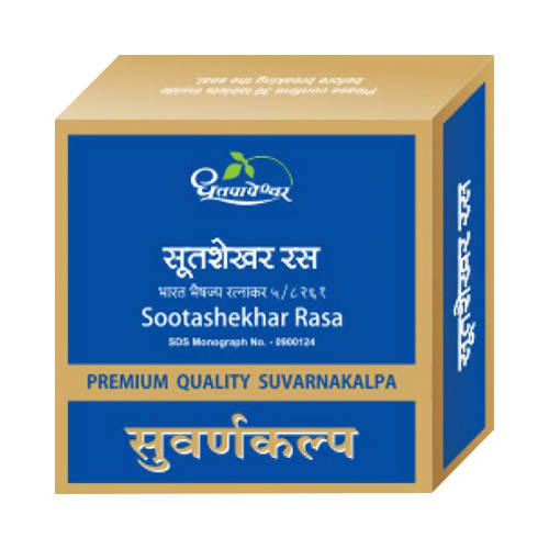 Dhootapapeshwar Sootashekhar Rasa Premium Quality Suvarnakalpa Tablets 