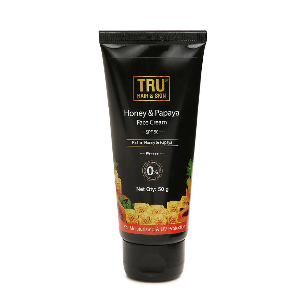 Tru Hair & Skin Honey & Papaya SPF 50 Face Cream  Grab2Buy Tru Hair & Skin Grab2Buy