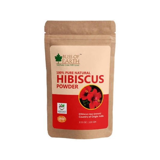 Bliss of Earth 100% Pure Natural Hibiscus Flower Powder - Grab2buy