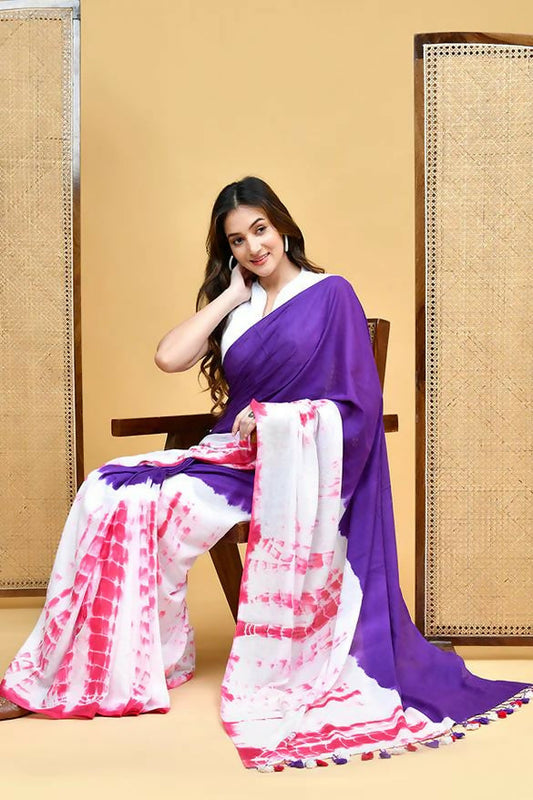 Exclusive Collection Violet Pink Beautiful Super Soft Most Comfortable Pure Mul Cotton Grab2Buy