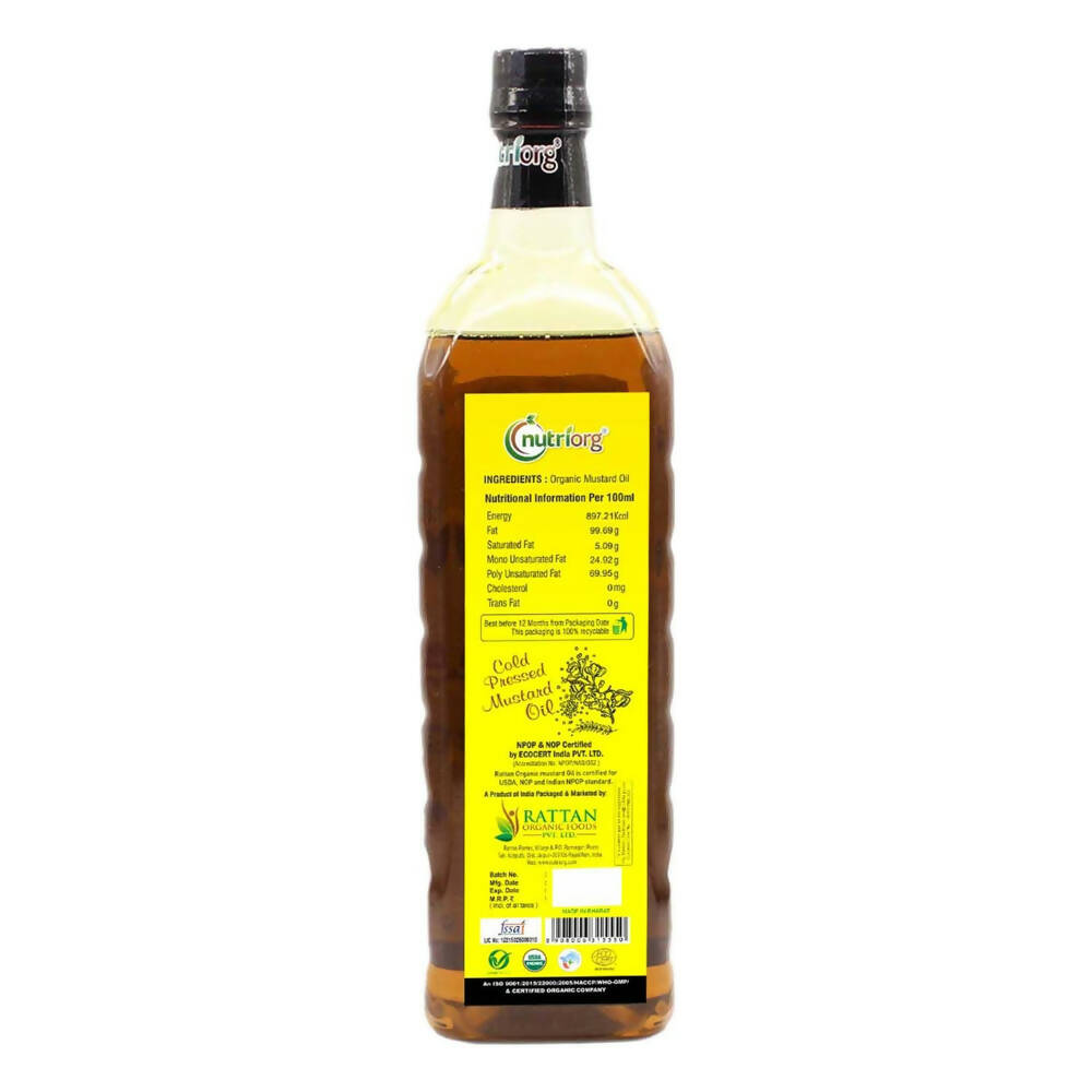 Nutriorg Organic Mustard Oil - Grab2buy