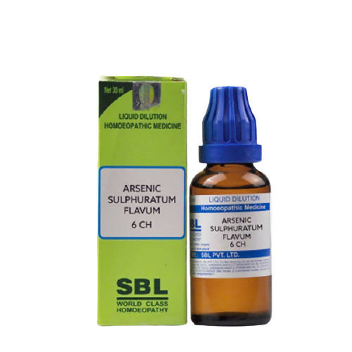 SBL Homeopathy Arsenic Sulphuratum Flavum Dilution 