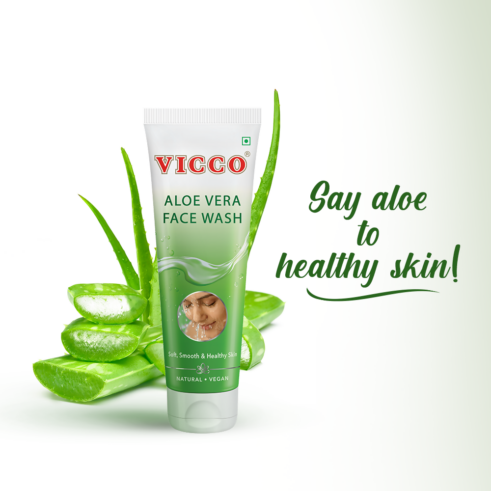 Vicco Aloe Vera Face Wash - Grab2buy