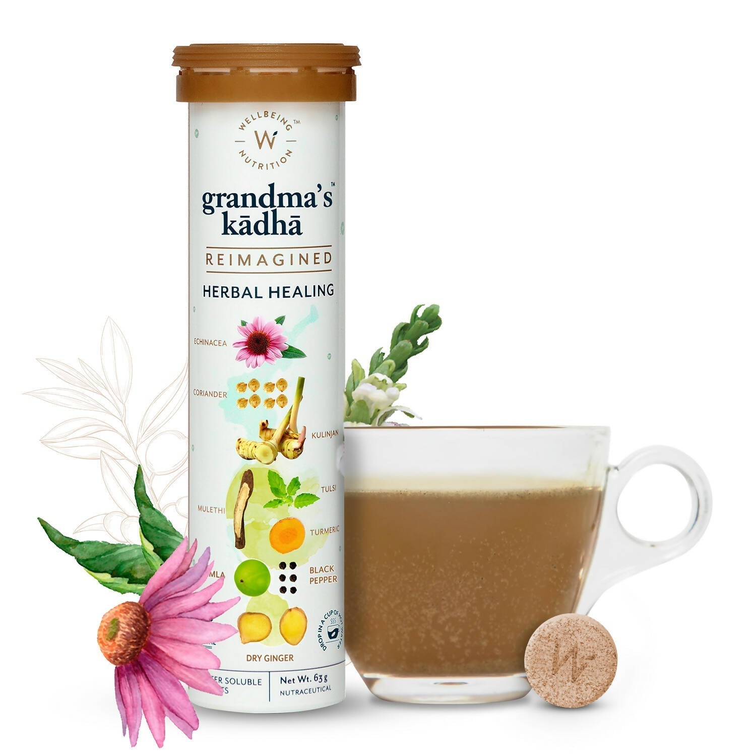 Wellbeing Nutrition Grandma's Kadha Tablets 