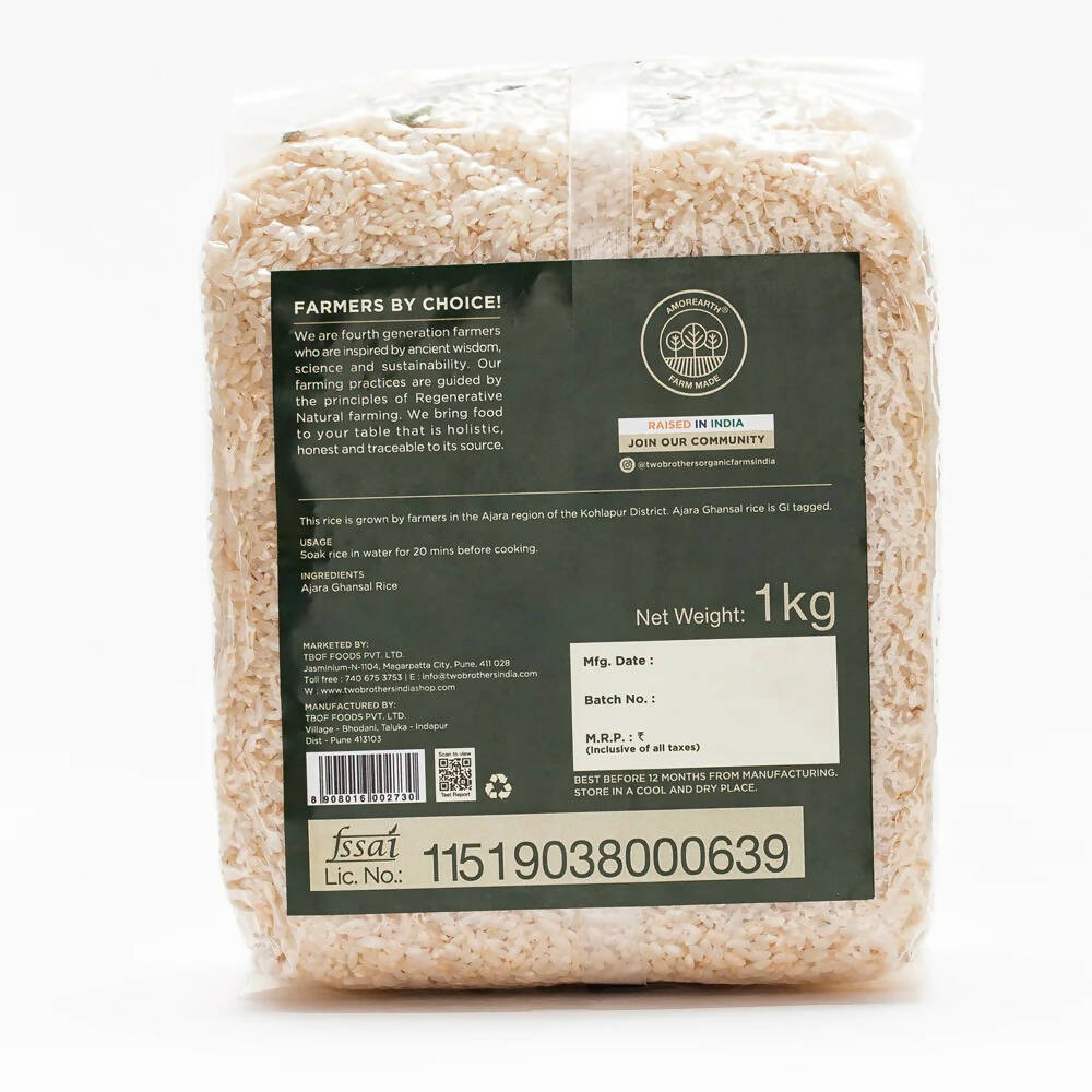 Two Brothers Organic Farms Ajara Ghansal Rice, Semi-Polished  Grab2Buy Two Brothers Organic Farms Grab2Buy