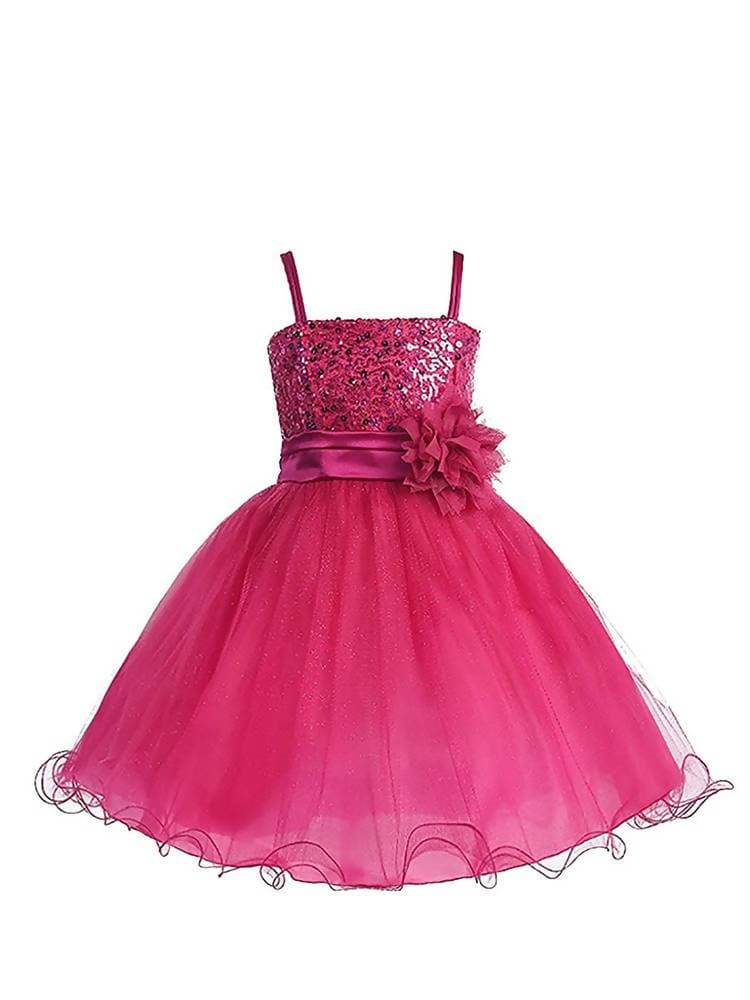 Asmaani Baby Girl's Pink Color Satin A-Line Frock (AS-DRESS_22135) - Grab2buy
