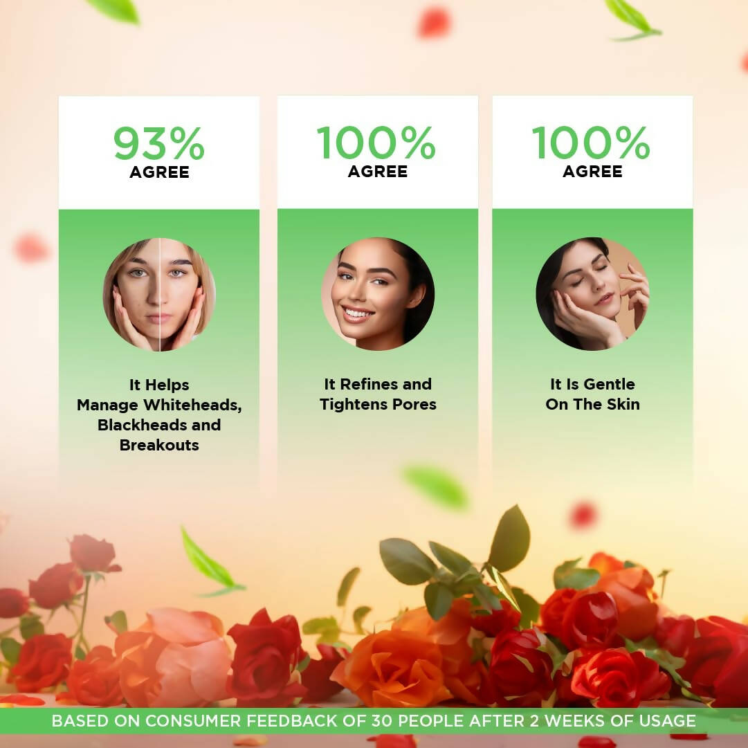 Dabur Gulabari Rose Oil & Tea Tree Face Toner Mist | Ayurvedic Toner for Pore Tightening & Glow 