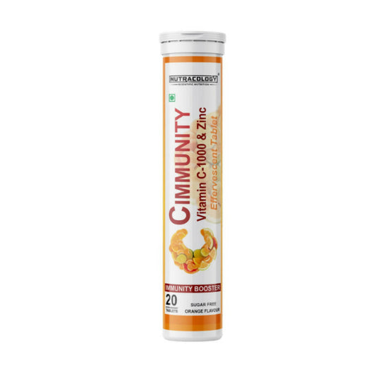 Nutracology Cimmunity Vitamin C 1000mg Effervescent Tablet For Glowing Skin, Immunity Booster 