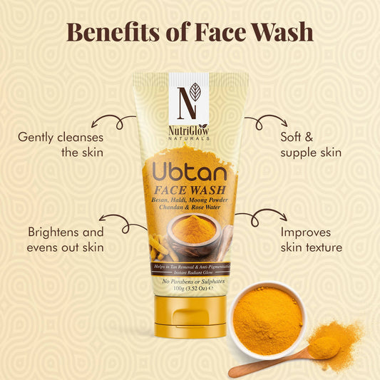 NutriGlow NATURAL'S Ubtan Face Wash - Grab2buy