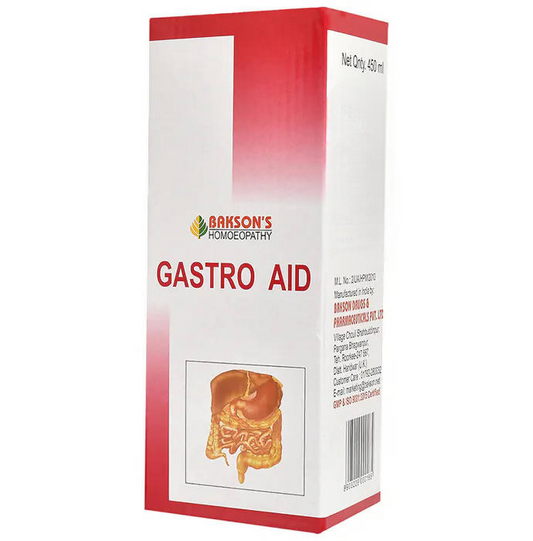 Bakson's Homeopathy Gastro Aid Syrup Sugar Free 