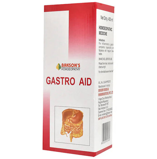 Bakson's Homeopathy Gastro Aid Syrup Sugar Free - Grab2buy