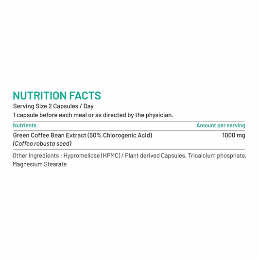 Bliss Welness Green Coffee Bean Extract Capsules - Grab2buy