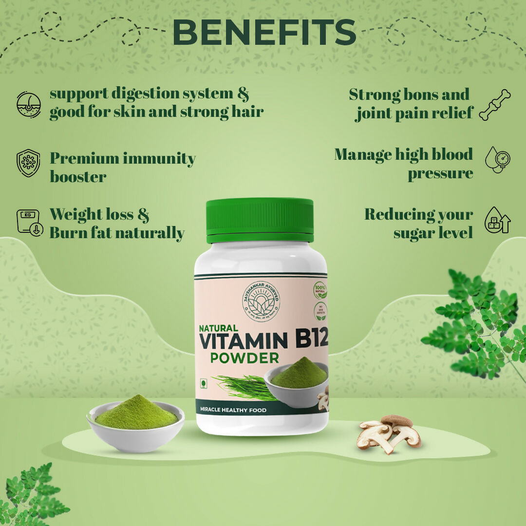 Jayshankar Ayurved Vitamin B12 Green Food Powder 