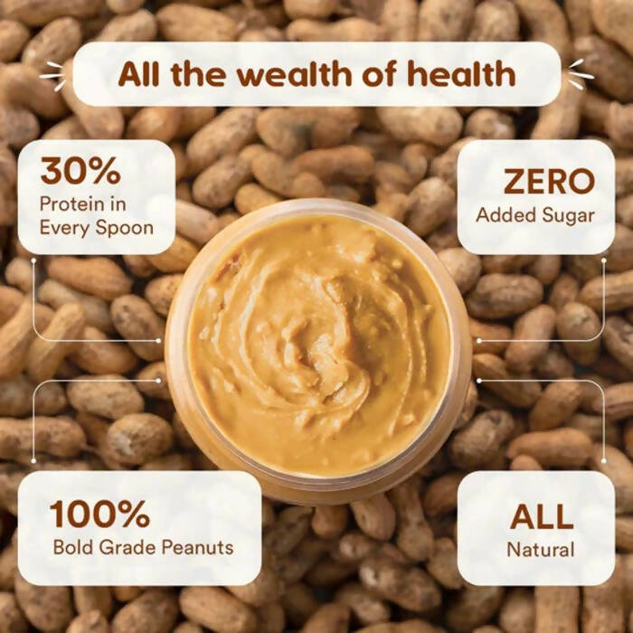 Wow Life Science Crunchy Unsweetened Peanut Butter - Distacart