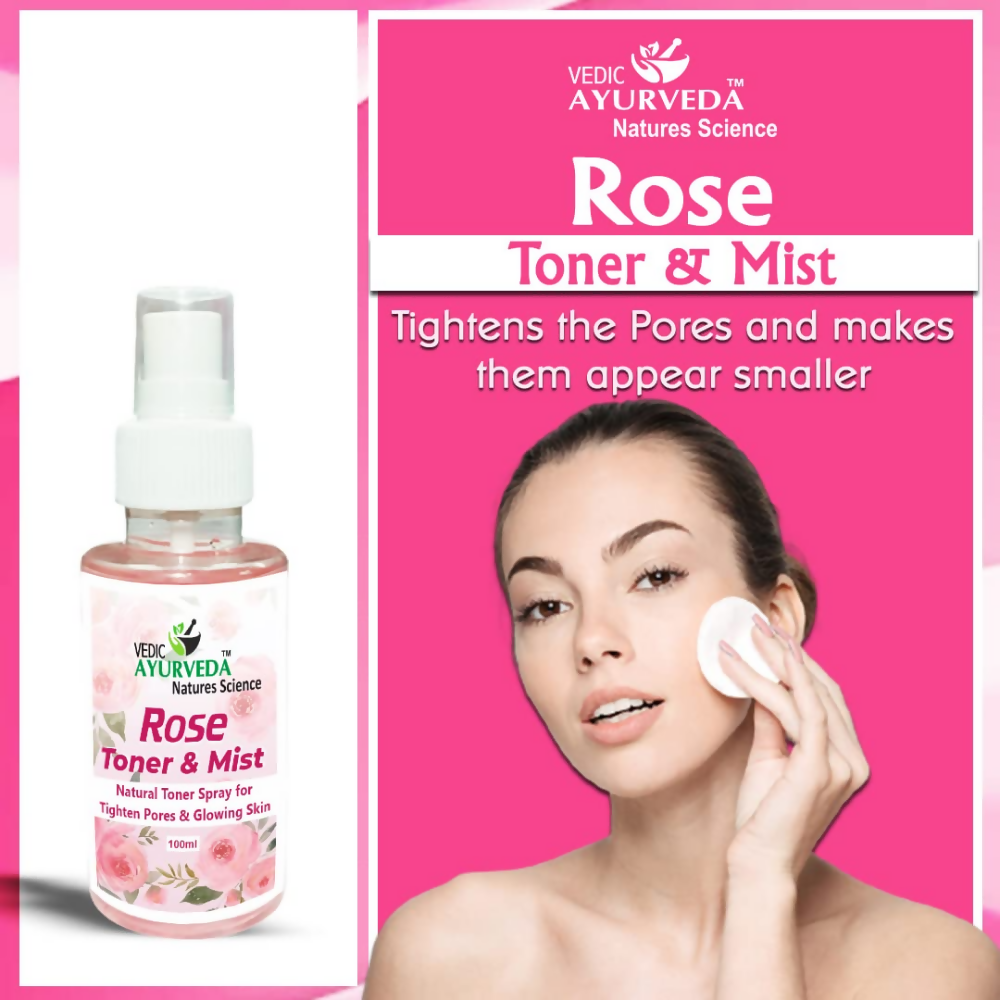 VedicAyurveda Rose Toner & Mist Steam Distilled Rose Water  Grab2Buy VedicAyurveda Grab2Buy