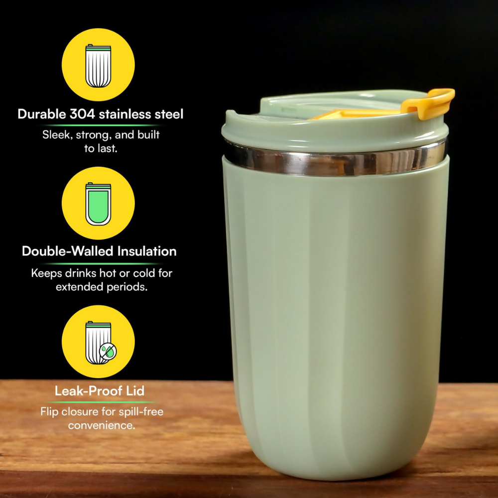 Udyan Tea Stainless Steel Vacuum Insulated Tumbler - Sage Green  Grab2Buy Udyan Tea Grab2Buy