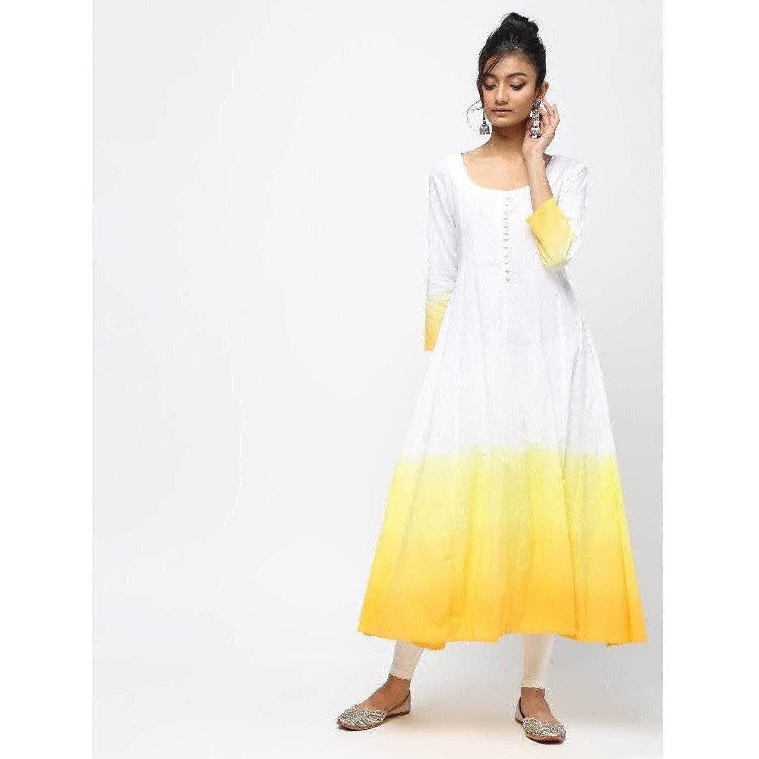 Cheera Flair Kurta With Double Dyed Omre Kurta