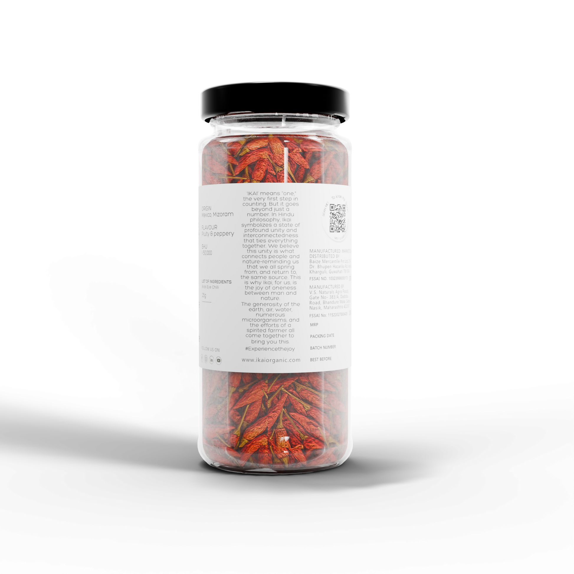5 - Natural Bird’s Eye Chilli - 25g