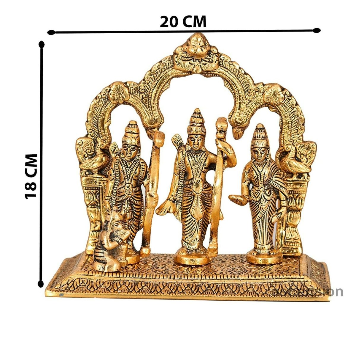 Ascension Metal Lord Ram Darbar Idol - Grab2buy