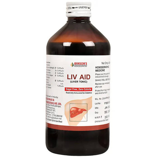 Bakson's Homeopathy Liv Aid Liver Tonic Sugar Free - Grab2buy