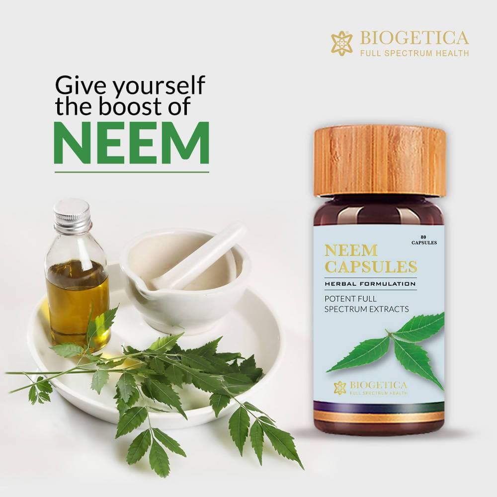 Biogetica Neem 80 Capsules  Grab2Buy Biogetica Grab2Buy
