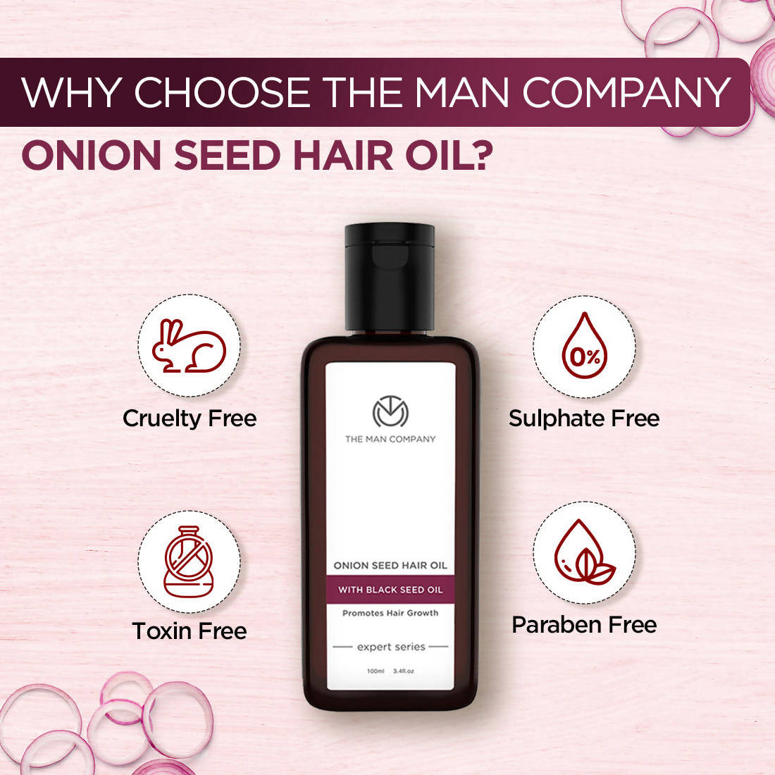 The Man Company Onion Seed Hair Oil  Grab2Buy The Man Company Grab2Buy