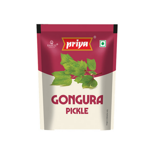 Priya Gongura Pickle with Garlic Sachet | Swadesiicart