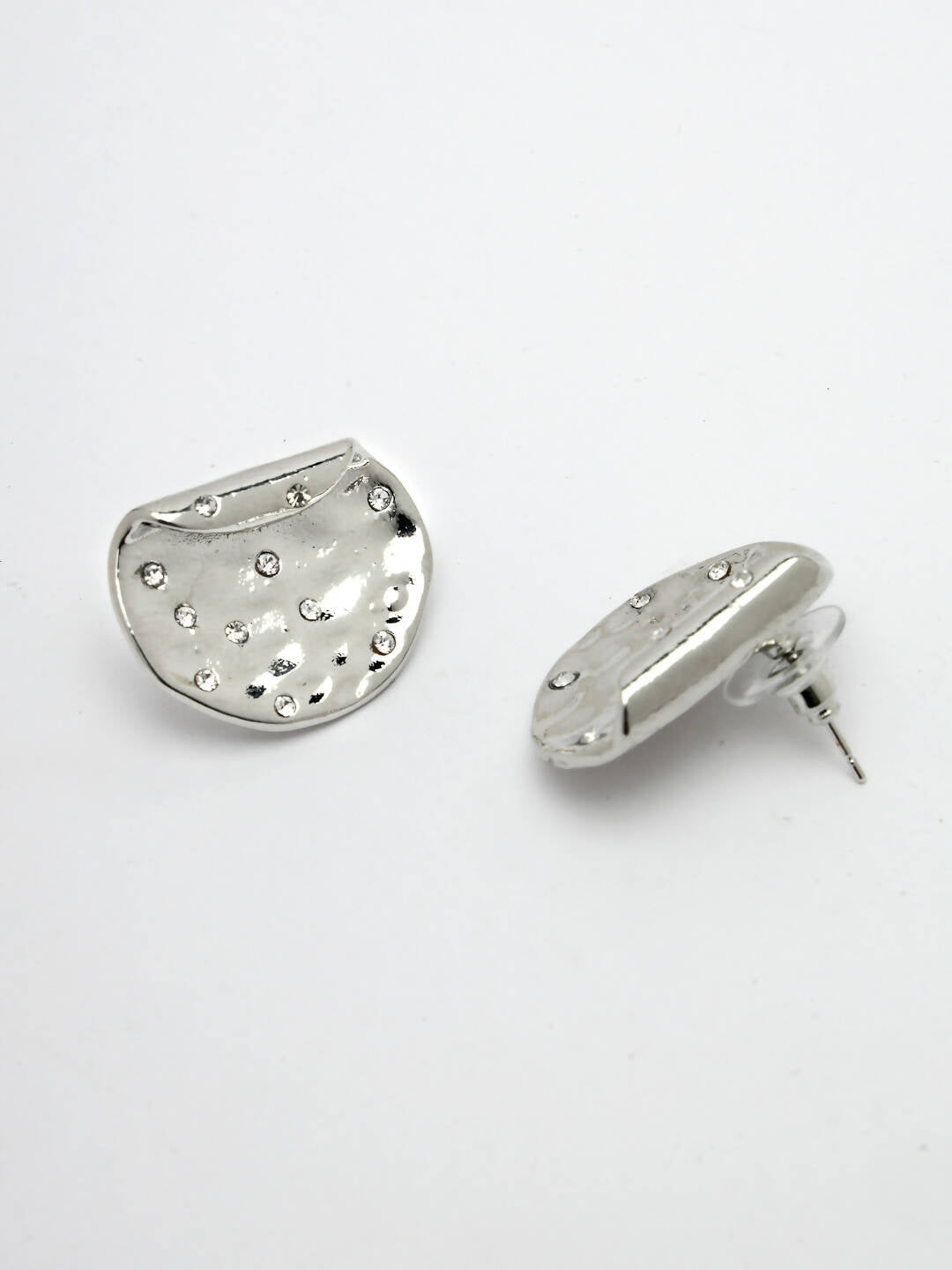 NVR Women Silver-Plated Contemporary Studs Earrings - Grab2buy
