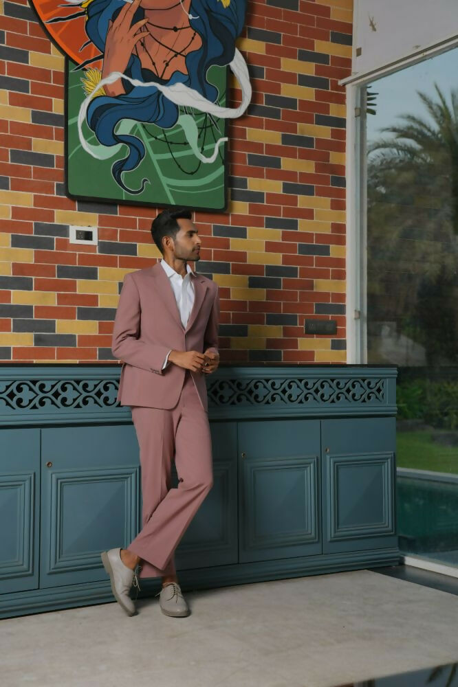 Vienna Mauve Blazer Set – 4-Way Stretch Tailored Suit For Men | Wedding & Party Wear by Hilo Design  Grab2Buy Hilo Design Grab2Buy